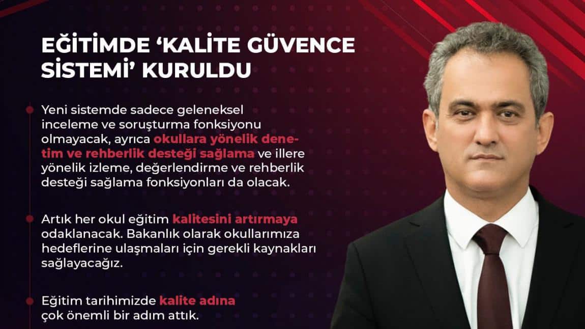 Milli Eğitim Bakanlığımızdan eğitimde kalite için dev adım: 